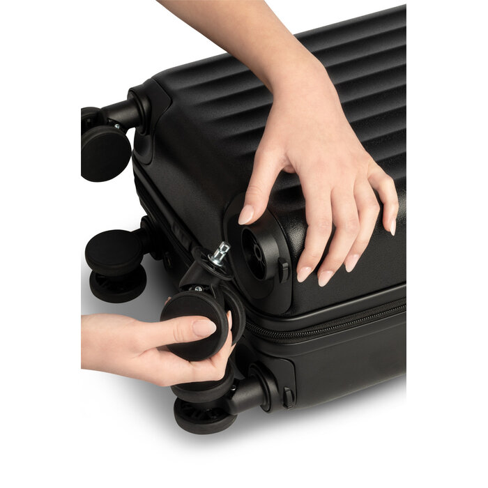 Worldpack trolley underseater 40x30x20cm-afneembare wielen zwart