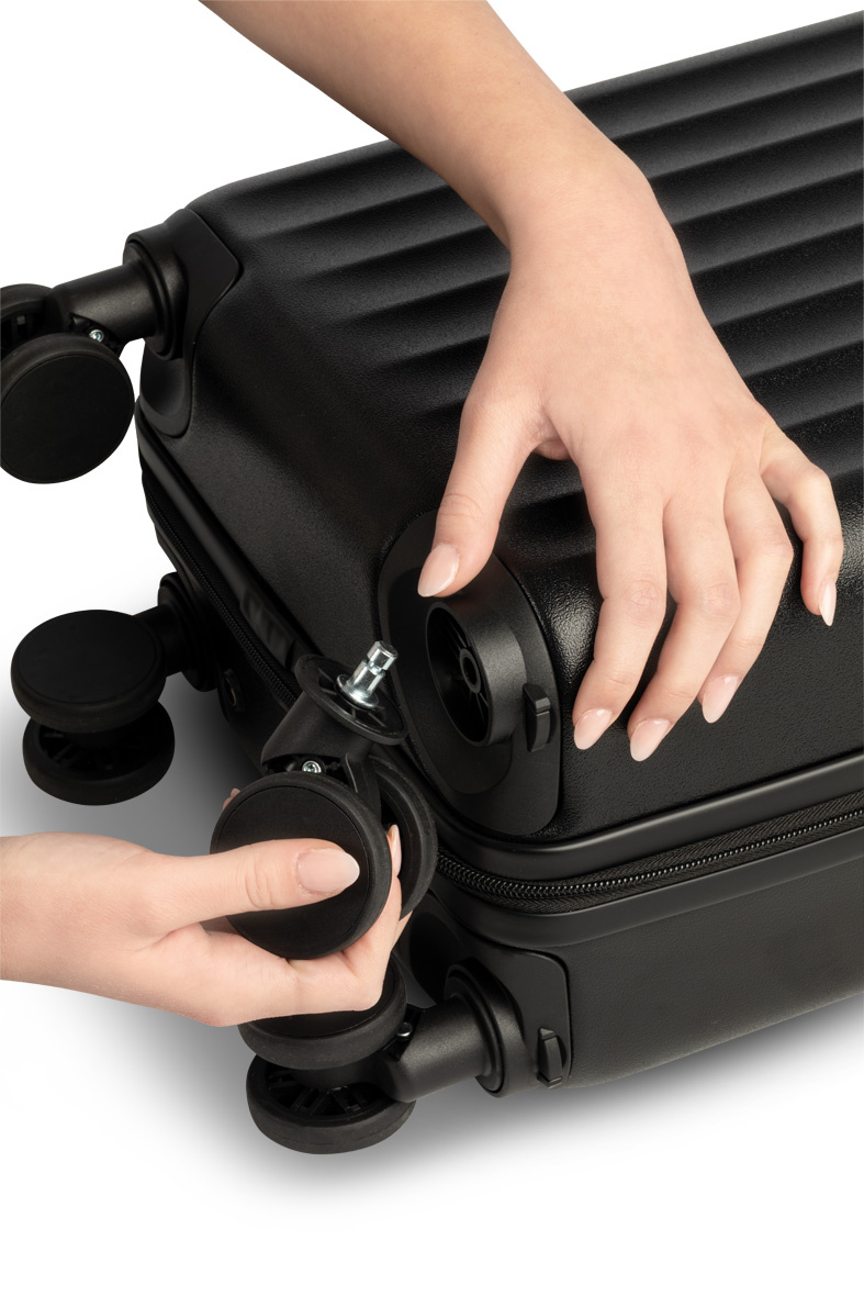 Worldpack trolley underseater 40x30x20cm-afneembare wielen zwart