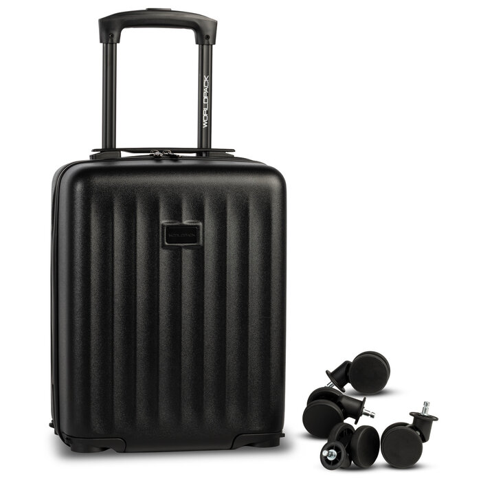 Worldpack trolley underseater 40x30x20cm-afneembare wielen zwart
