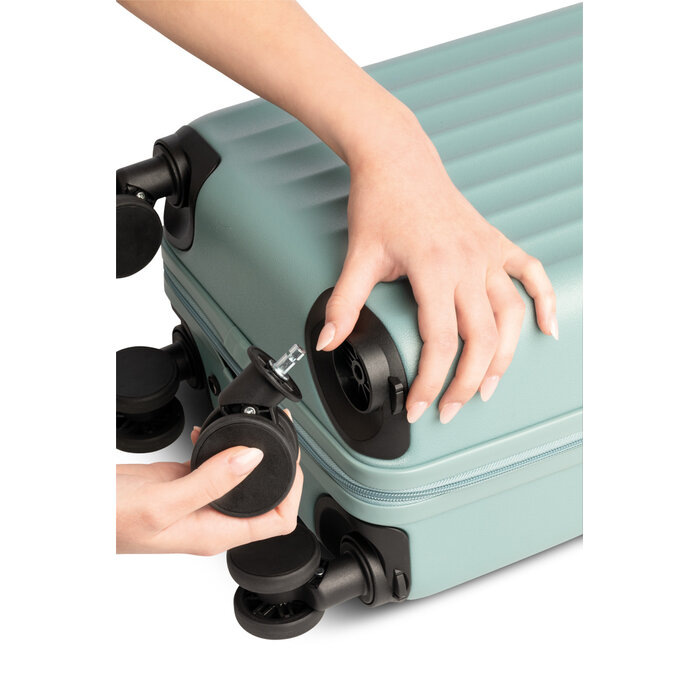 Worldpack trolley underseater 40x30x20cm-afneembare wielen blauw