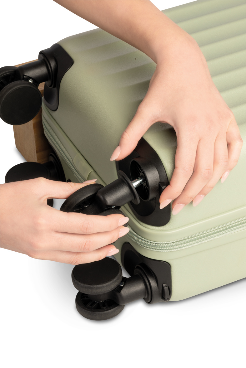 Worldpack trolley underseater 40x30x20cm-afneembare wielen groen