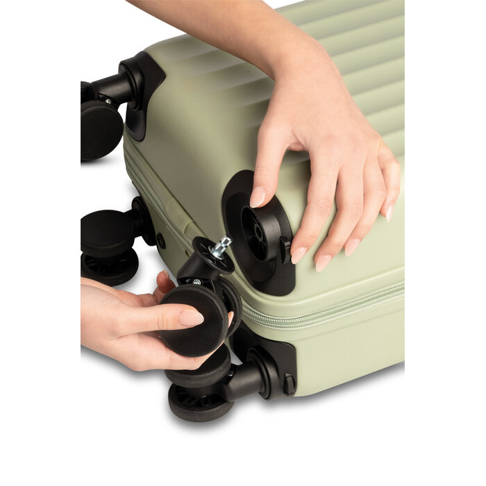Worldpack trolley underseater 40x30x20cm-afneembare wielen groen
