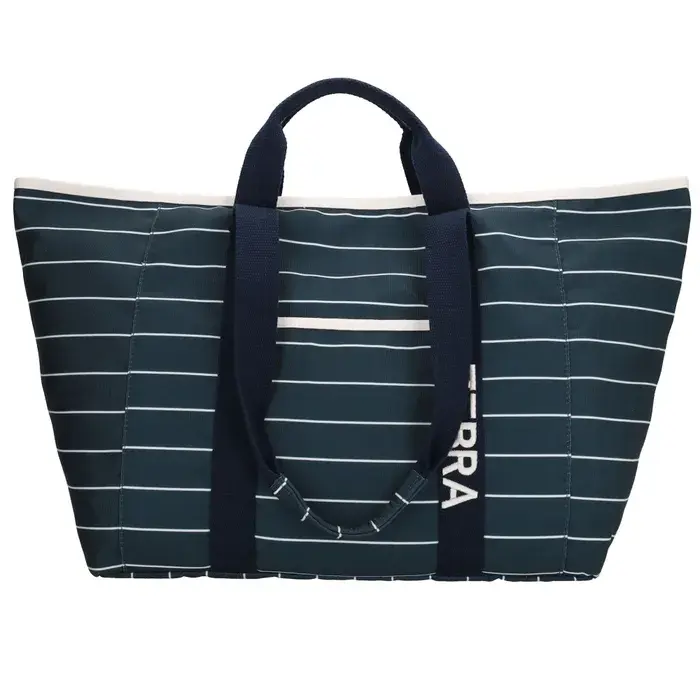 Zebra Trends Zebra Trends strandtas stripe white-navy