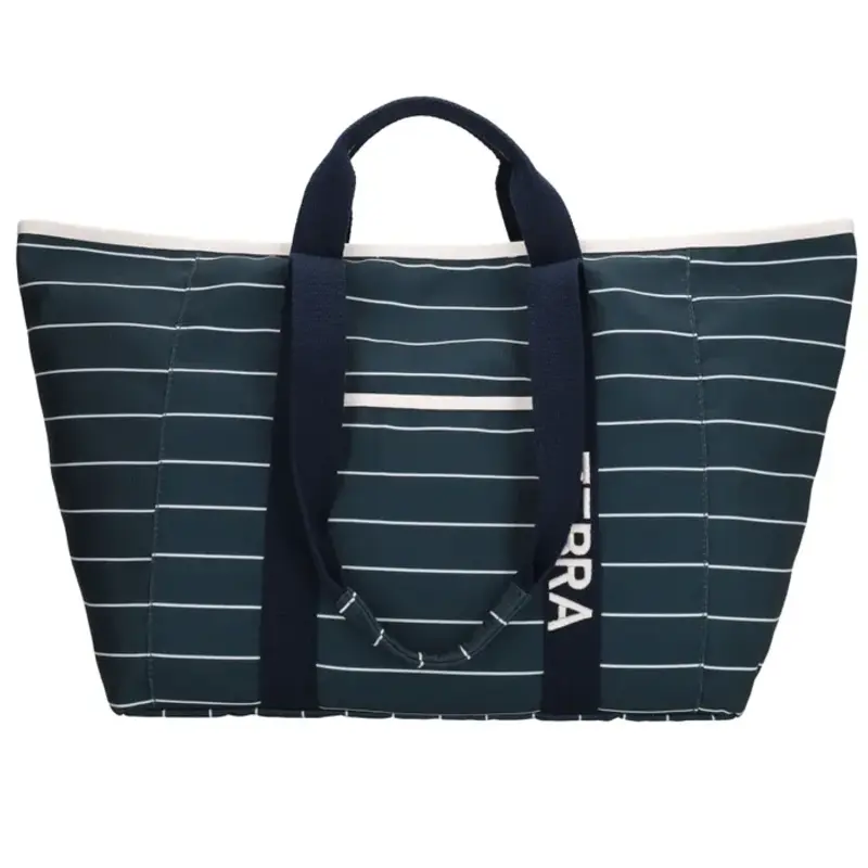 Zebra Trends Zebra Trends strandtas stripe white-navy