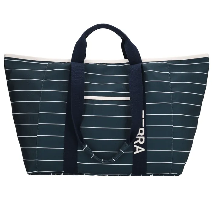 Zebra Trends Zebra Trends strandtas stripe white-navy