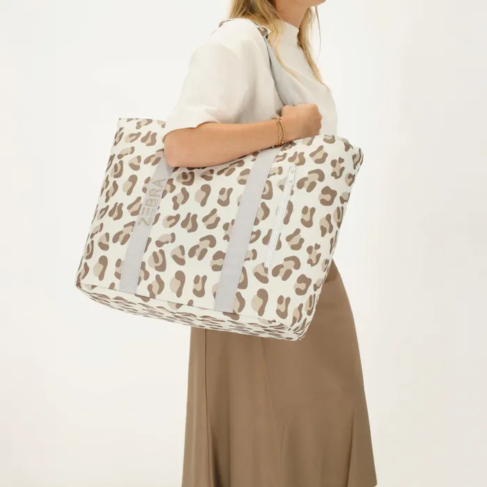 Zebra Trends Zebra Trends Sally strandtas-koeltas leopard beige