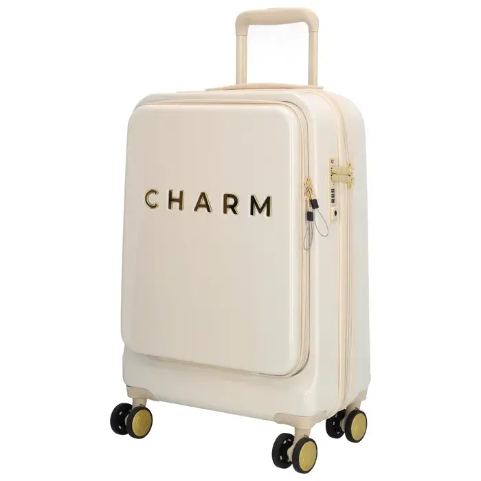 Charm London Charm London Capetown 55cm  15.6" laptop-handbagage-koffer beige