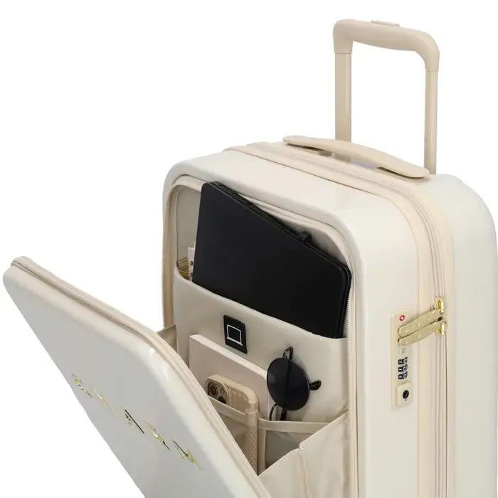 Charm London Charm London Capetown 55cm  15.6" laptop-handbagage-koffer beige