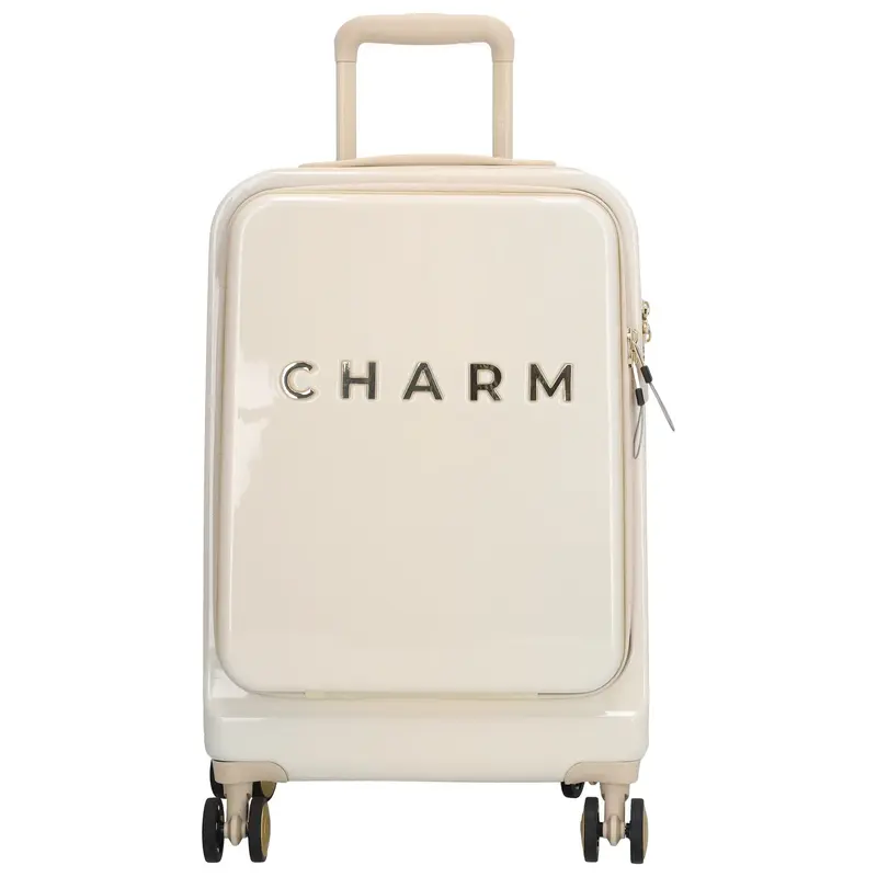 Charm London Charm London Capetown 55cm  15.6" laptop-handbagage-koffer beige