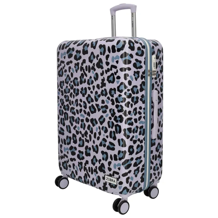 Zebra Trends Zebra Trends 76cm reiskoffer lilac panter print