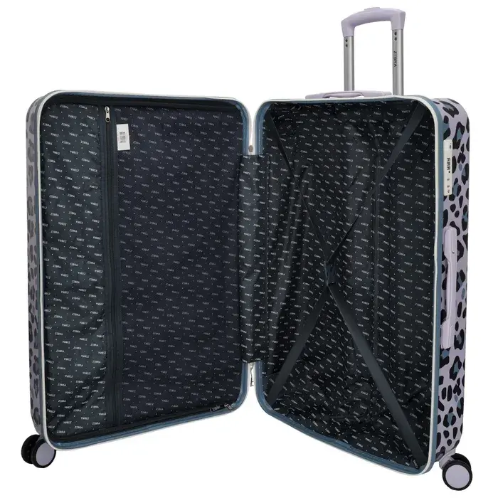 Zebra Trends Zebra Trends 76cm reiskoffer lilac panter print