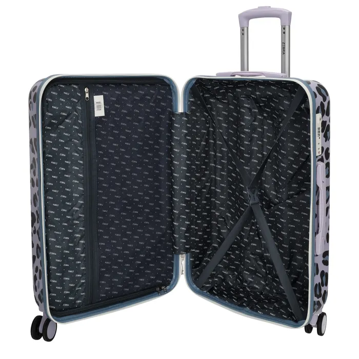 Zebra Trends Zebra Trends 66cm reiskoffer lilac panter print