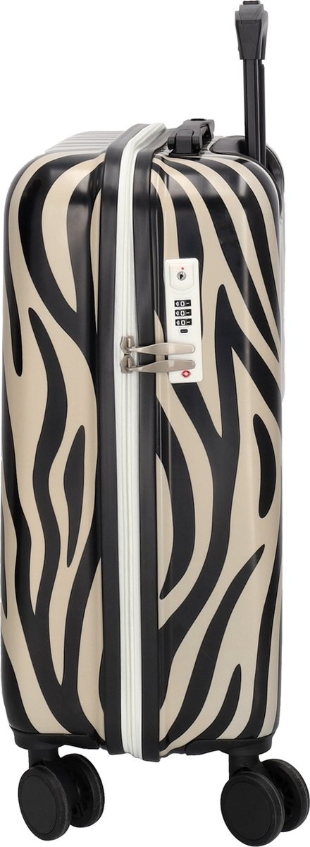 Zebra Trends Zebra Trends 57x34x22cm handbagage trolley panter print