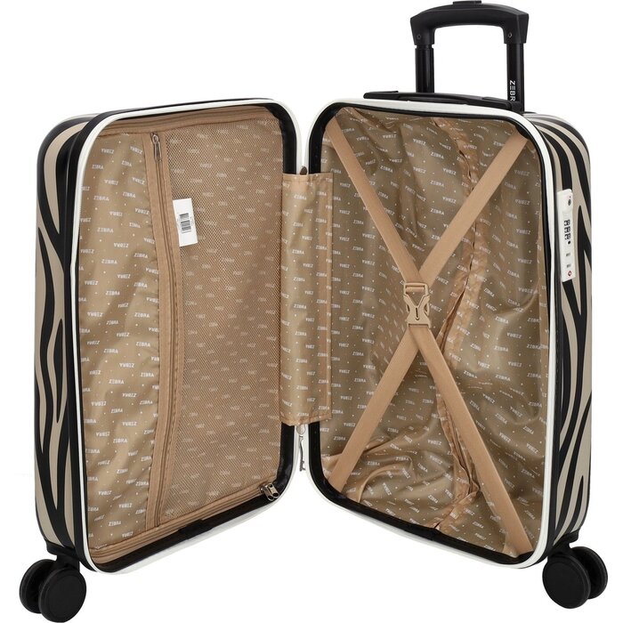 Zebra Trends Zebra Trends 57x34x22cm handbagage trolley panter print