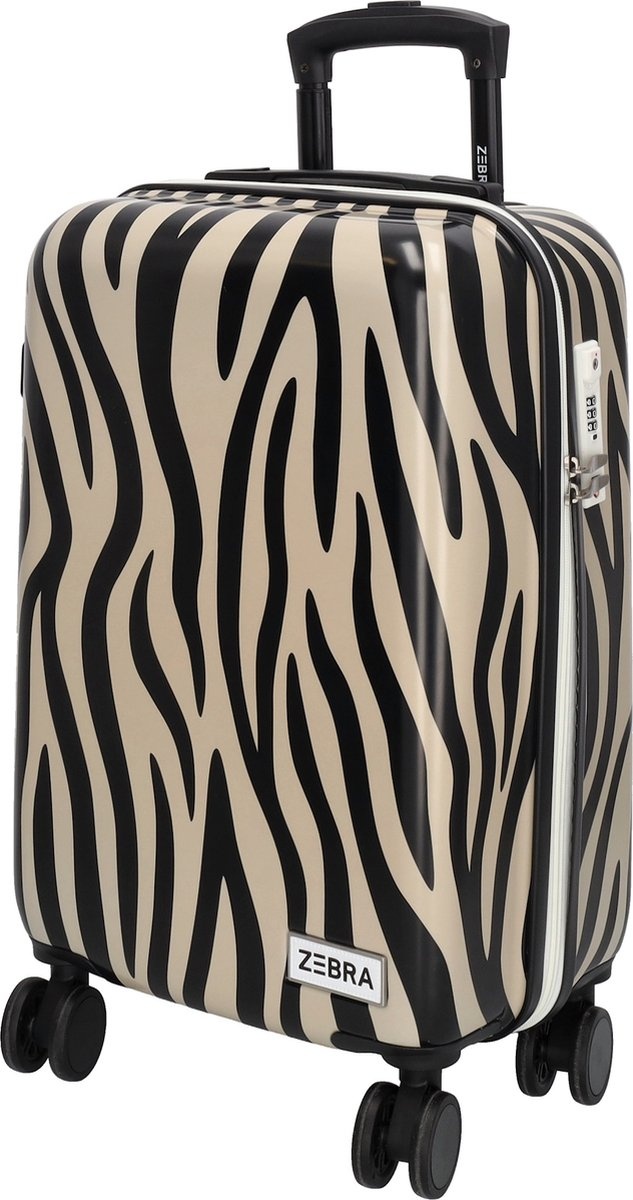 Zebra Trends Zebra Trends 57x34x22cm handbagage trolley panter print