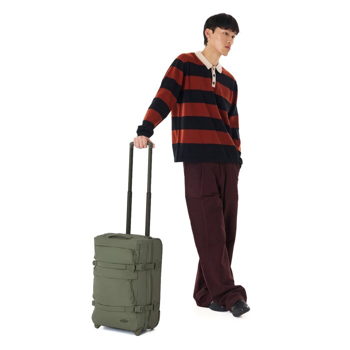 Eastpak Eastpak Transit'r Plus S 55x35x20cm handbagage wieltas monotone khaki