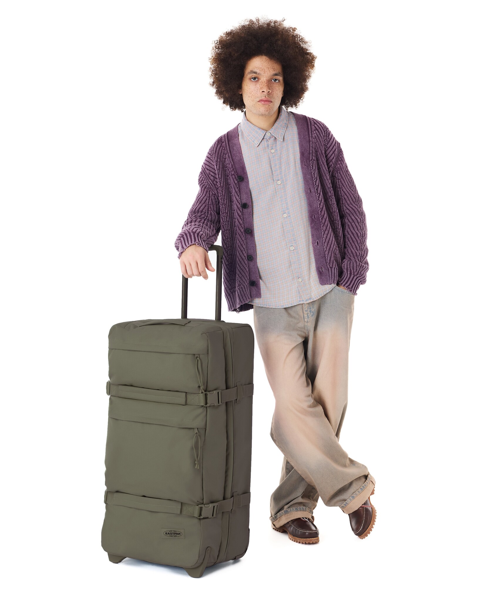 Eastpak Eastpak Transit'r plus L 115L reistas op wielen monotone khaki