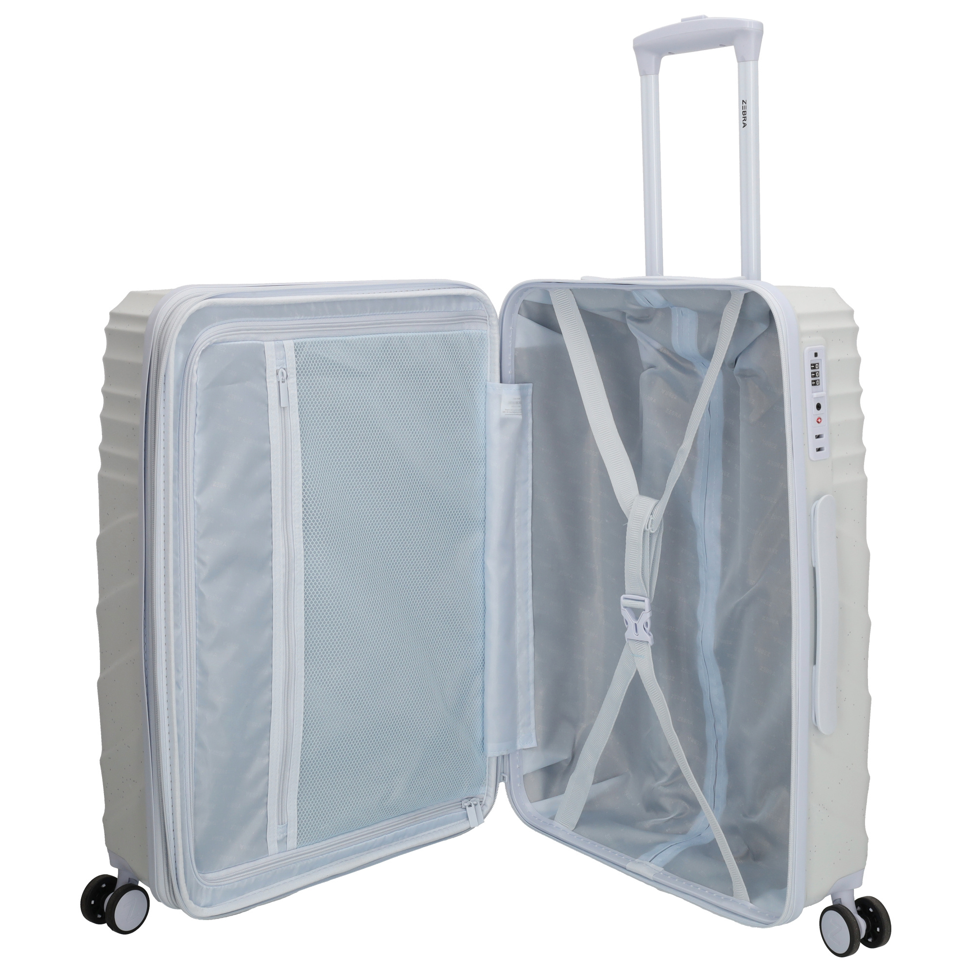 Zebra Trends Zebra Trends Sandy  EXP. 64cm reiskoffer licht blauw
