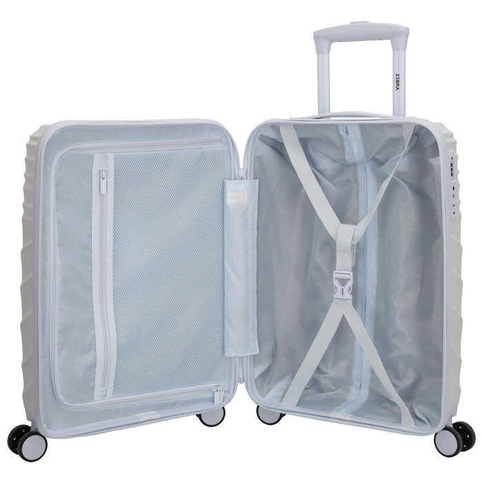 Zebra Trends Zebra Trends Sandy 55x35x20cm reiskoffer licht blauw