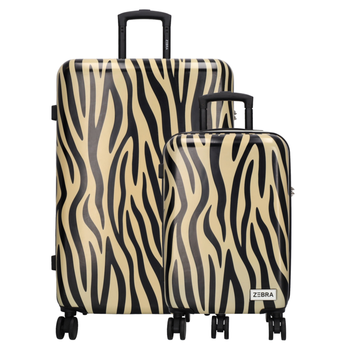 Zebra Trends Zebra Trends 57x34x22cm handbagage trolley panter print