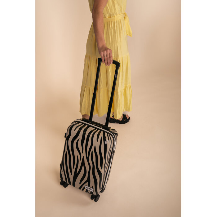 Zebra Trends Zebra Trends 57x34x22cm handbagage trolley panter print