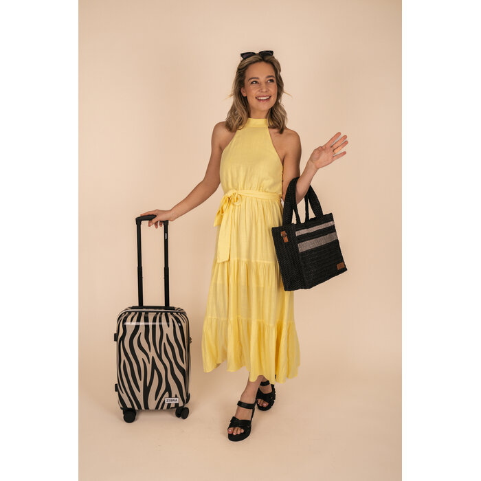 Zebra Trends Zebra Trends 57x34x22cm handbagage trolley panter print