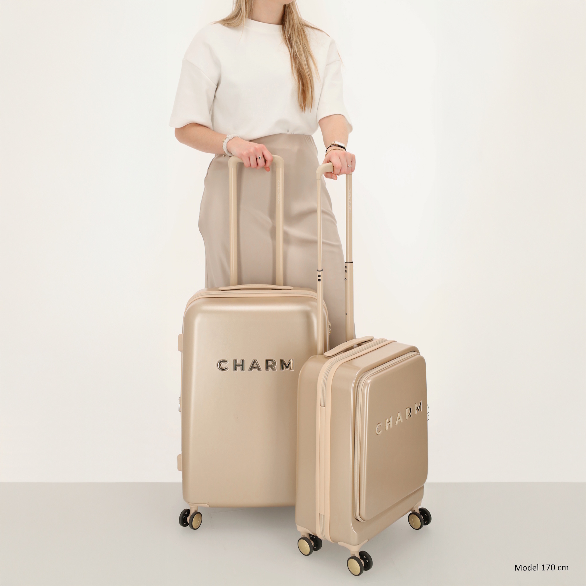 Charm London Charm London Capetown M EXP. 66cm koffer champagne