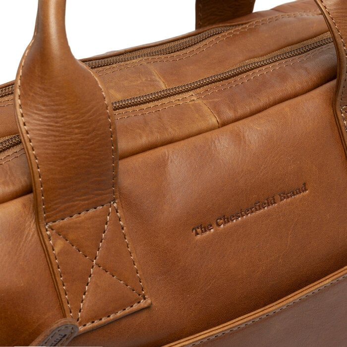 Chesterfield Chesterfield Frazer 15" laptop business-tas cognac