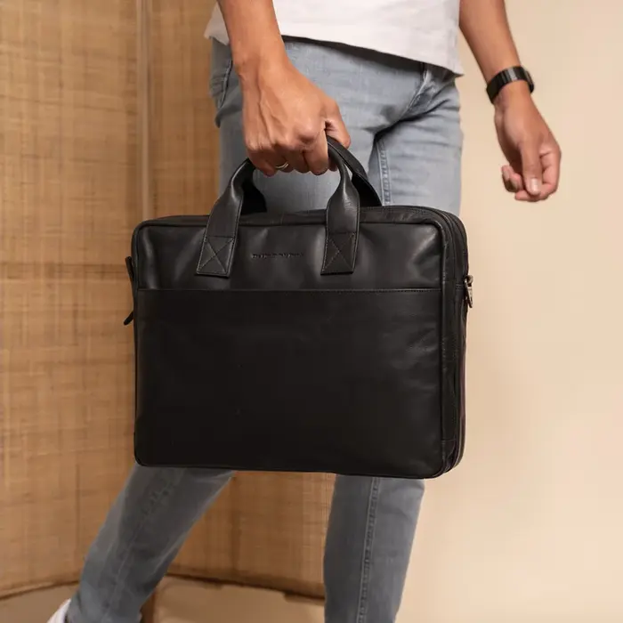 Chesterfield Chesterfield Frazer 15" laptop business-tas zwart