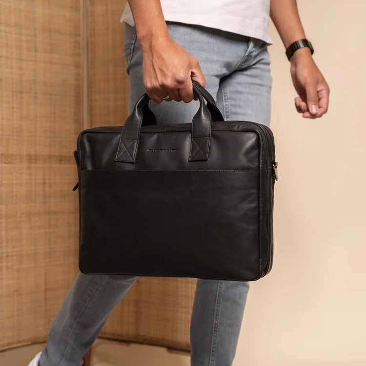 Chesterfield Chesterfield Frazer 15" laptop business-tas zwart