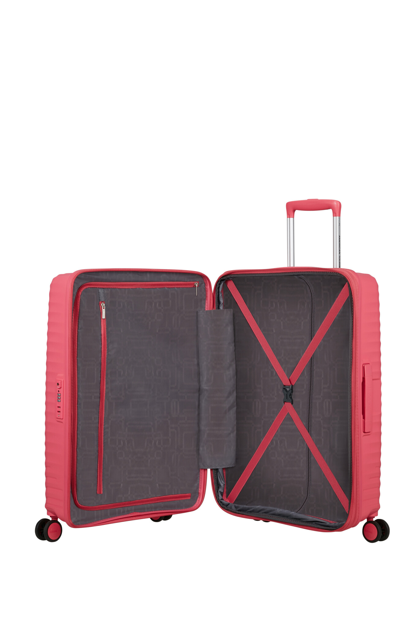 American Tourister Diablast reiskoffer spinner 68cm pink glitch