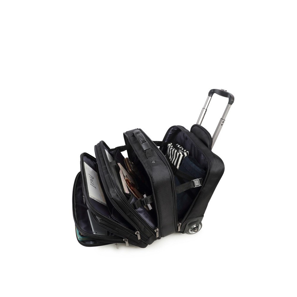 Decent Decent B-Lyon 15.6" laptop-business trolley zwart