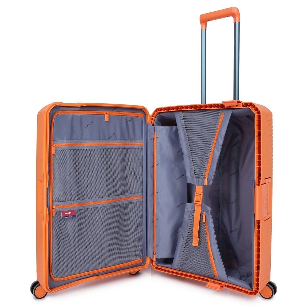 Decent Decent Smart 67cm-73L 4-wiel reiskoffer oranje