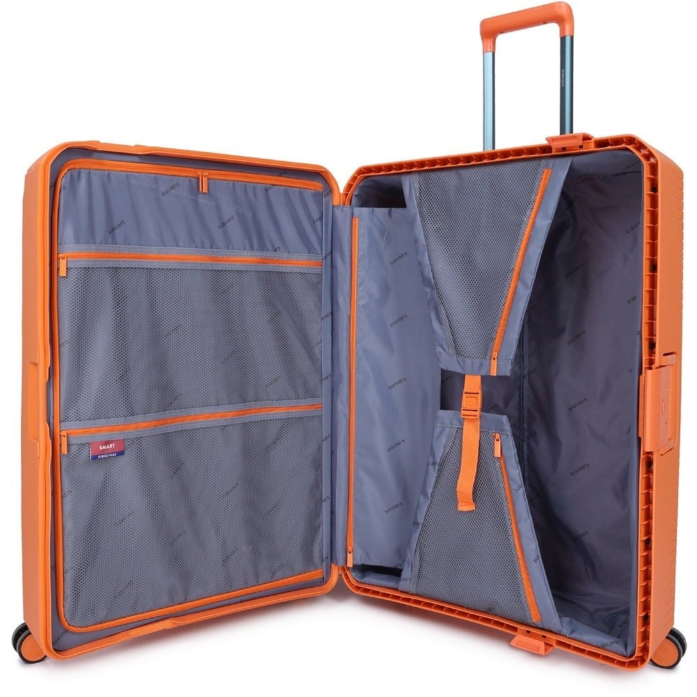 Decent Decent Smart 77cm-120L 4-wiel reiskoffer oranje