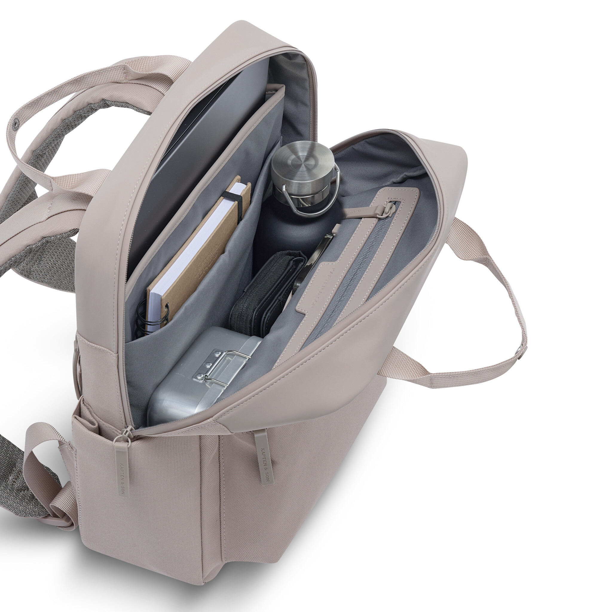 Kapten & Son Kapten&Son Bergen Pro 15" laptop-rugtas muted rose