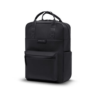 Kapten & Son Kapten&Son Bergen Pro Sleek Full PU 15" laptop-rugtas all black