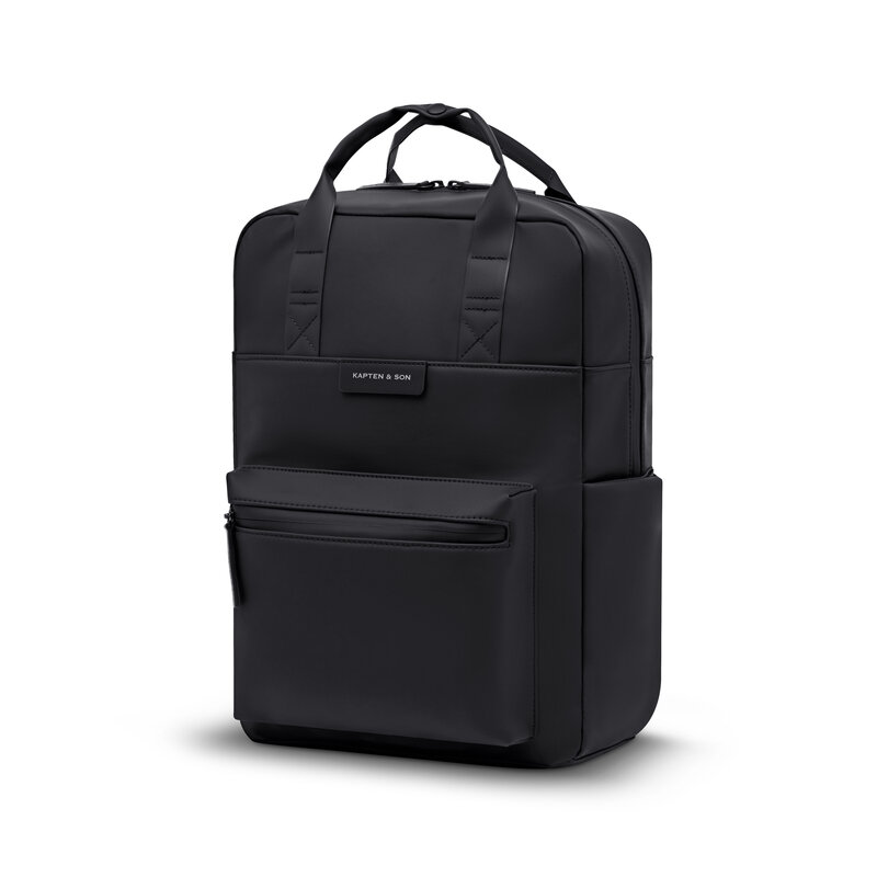 Kapten & Son Kapten&Son Bergen Pro Sleek Full PU 15" laptop-rugtas all black