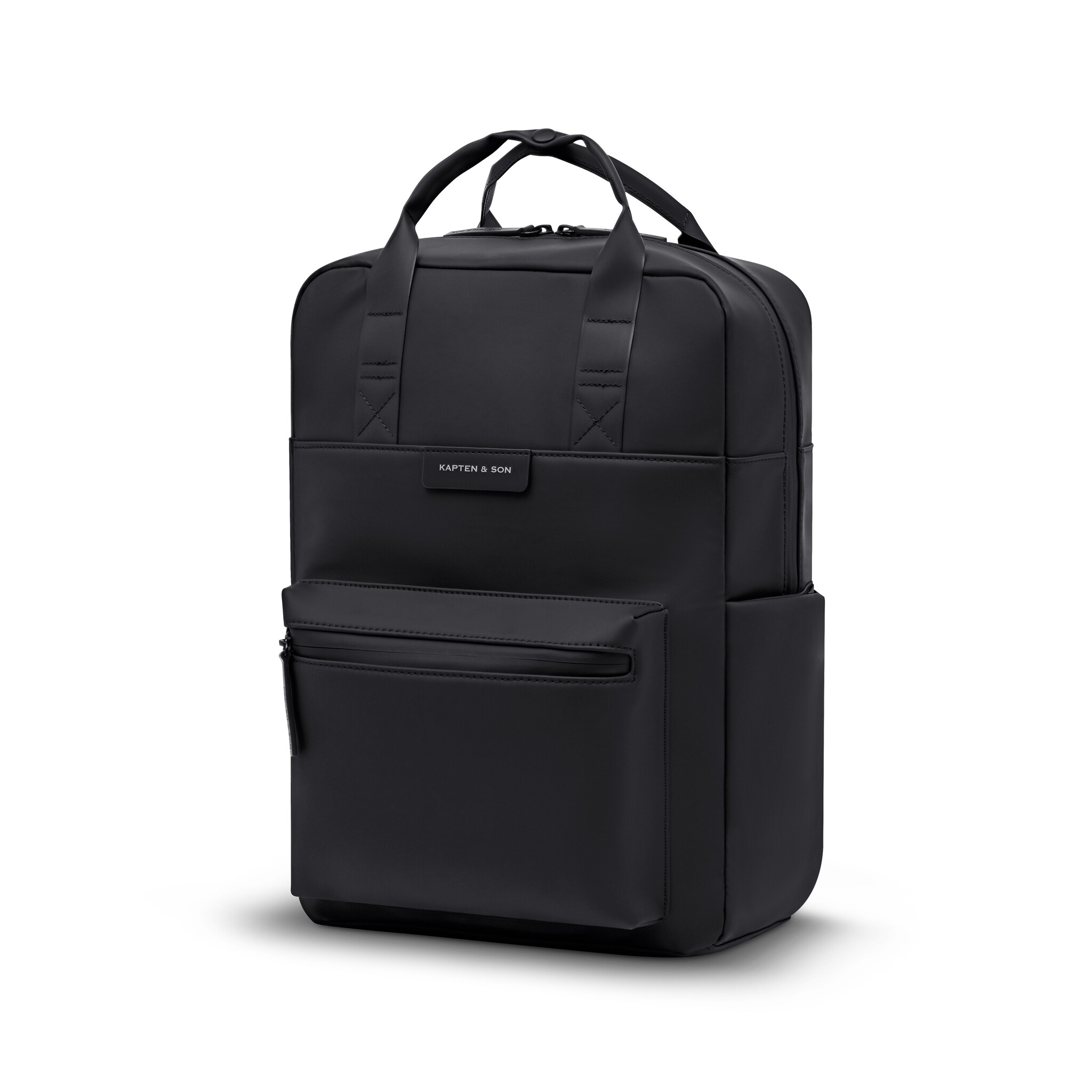 Kapten & Son Kapten&Son Bergen Pro Sleek Full PU 15" laptop-rugtas all black