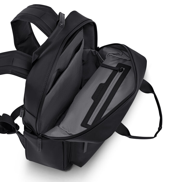 Kapten & Son Kapten&Son Bergen Pro Sleek Full PU 15" laptop-rugtas all black