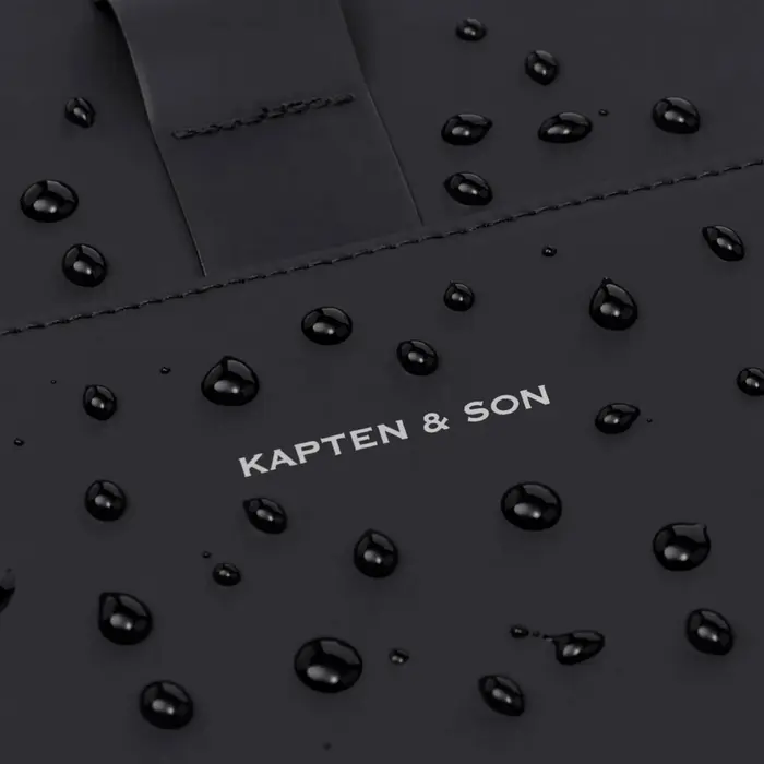 Kapten & Son Kapten&Son Lund full pu 15.6" laptop-rolltop-rugtas all black