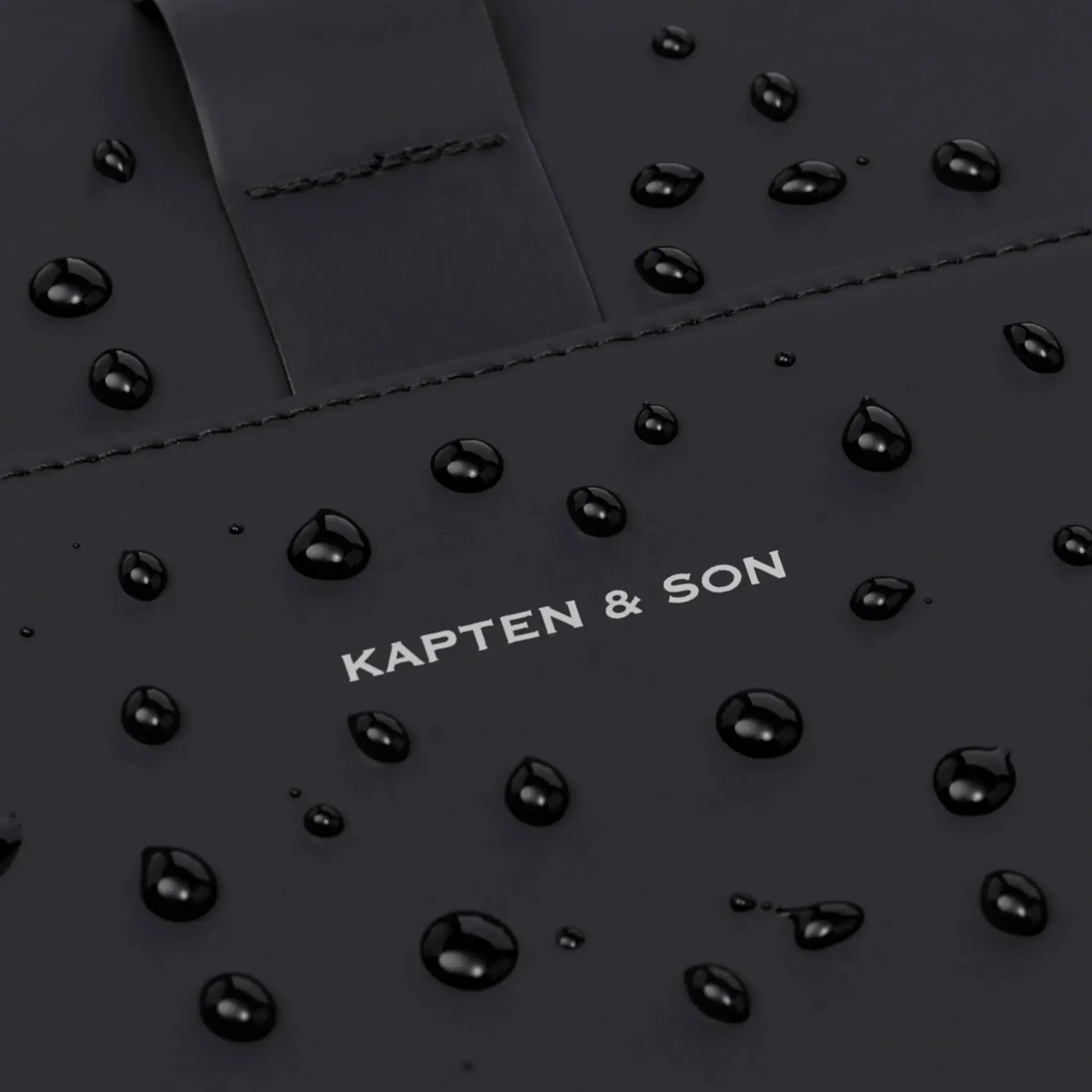 Kapten & Son Kapten&Son Lund full pu 15.6" laptop-rolltop-rugtas all black