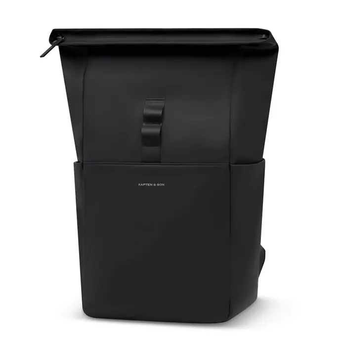 Kapten & Son Kapten&Son Lund full pu 15.6" laptop-rolltop-rugtas all black