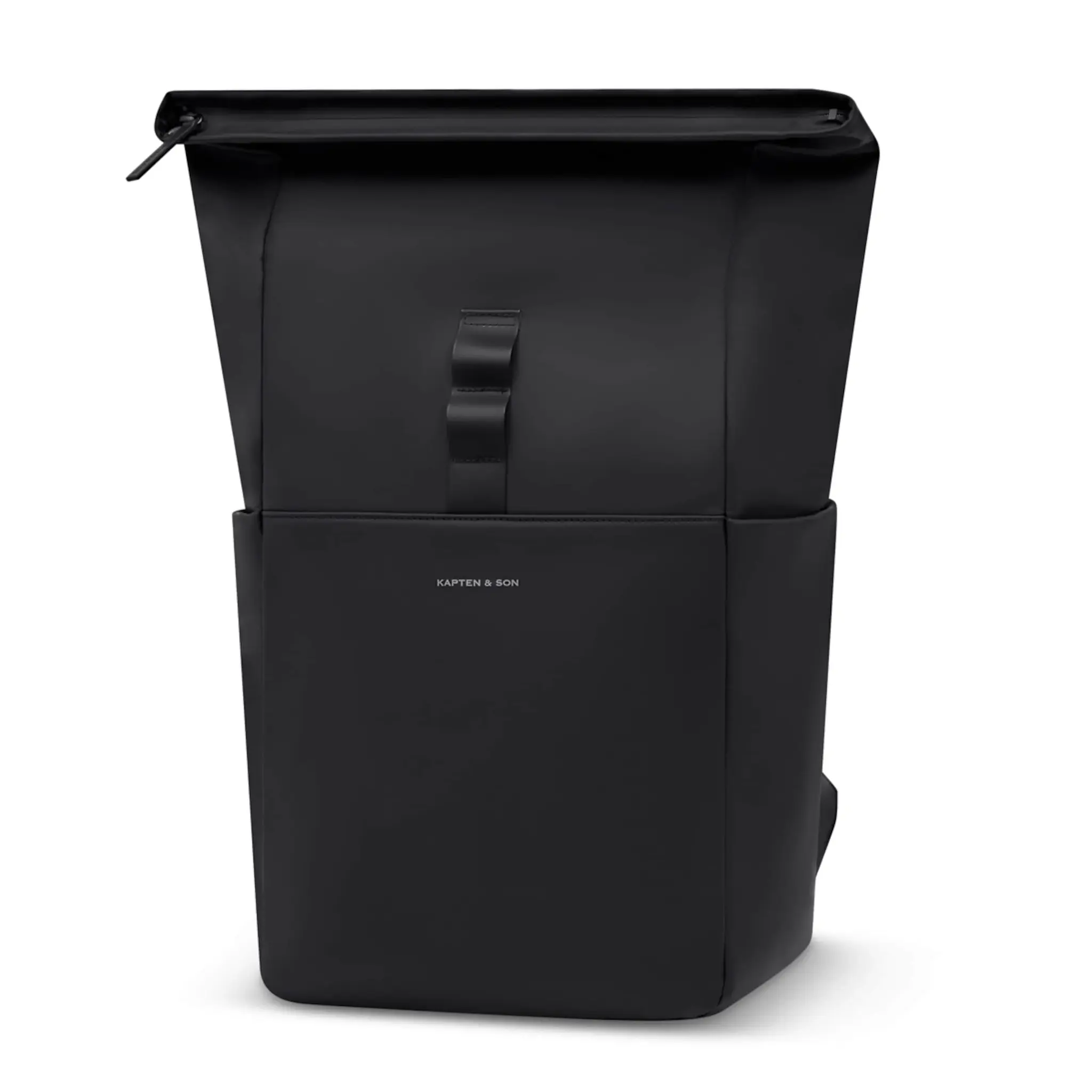 Kapten & Son Kapten&Son Lund full pu 15.6" laptop-rolltop-rugtas all black