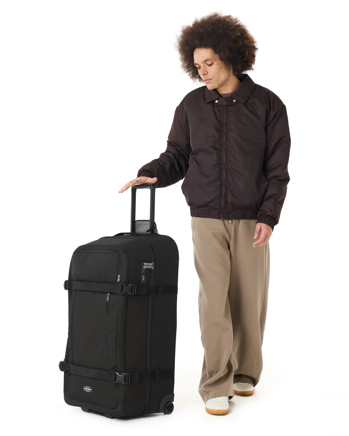 Eastpak Eastpak Transit'r Pro L 105L 2-wiel reiskoffer black pro coated