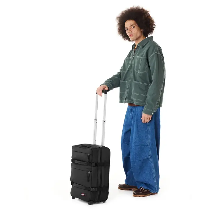 Eastpak Eastpak Transit'r Plus S 55x35x20cm handbagage wieltas zwart