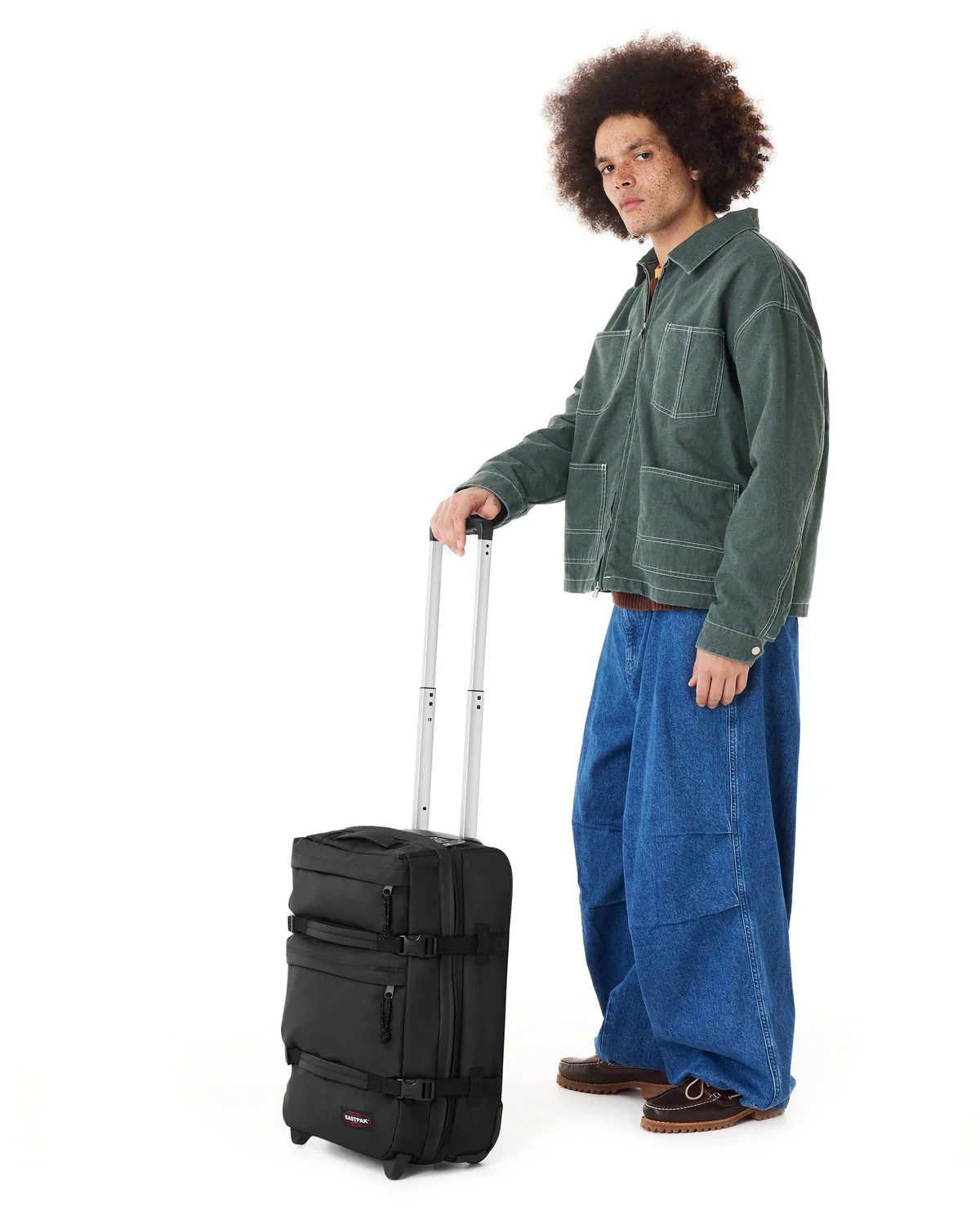 Eastpak Eastpak Transit'r Plus S 55x35x20cm handbagage wieltas zwart