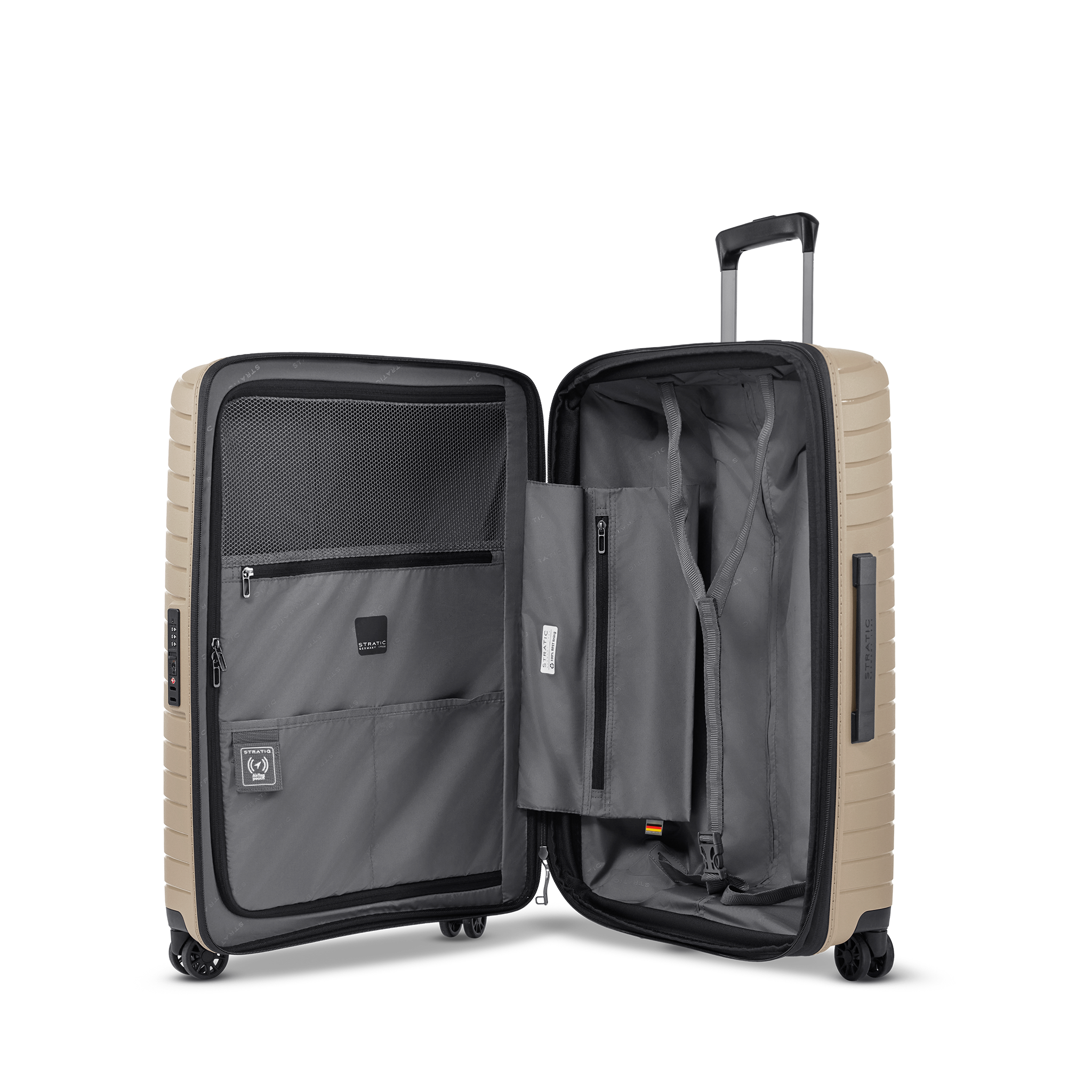 Stratic Stratic Novium SL 4wiel-Trolley M 65-73L EXP. sand