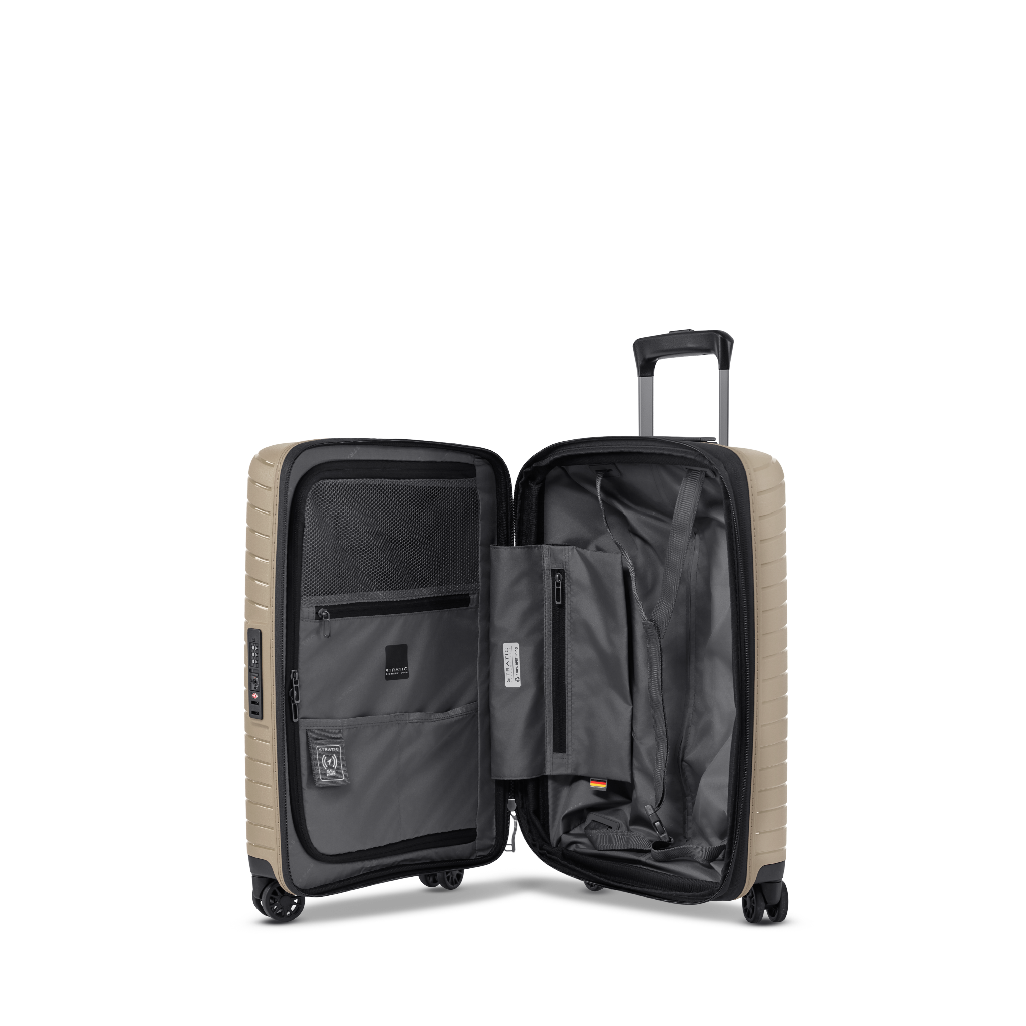 Stratic Stratic Novium SL handbagage 4wiel-Trolley S 37-42L EXP. sand