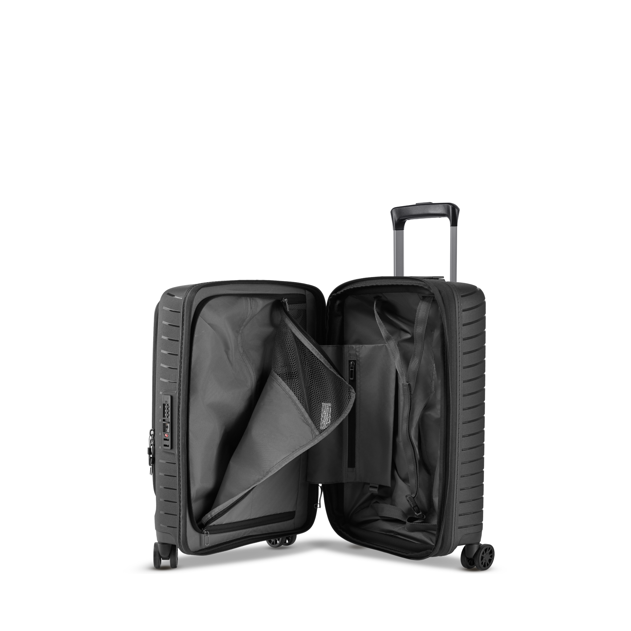 Stratic Stratic Novium ML 40-45L handbagage 4wiel-Trolley S zwart