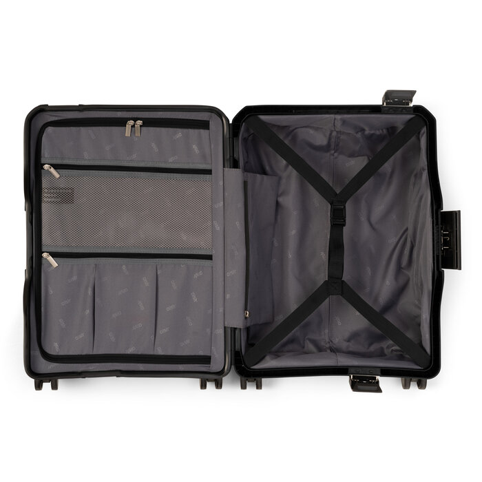 Oistr Oistr Oslo 55x40x20cm handbagage 4-wiel koffer zwart
